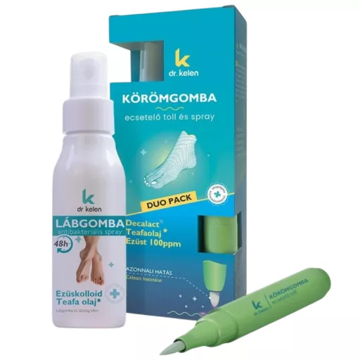 Dr. Kelen Körömgomba DuoPack körömgomba elleni ecsetelő toll 5 ml + spray 105 ml