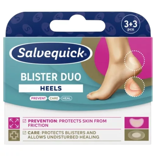 Salvequick Duo hólyagtapasz sarokra 3+3 db