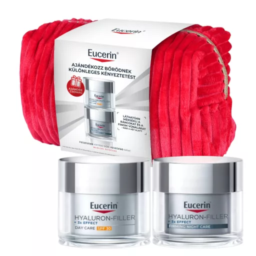 Eucerin Hyaluron-Filler + 3x Effect nappali SPF30 és éjszakai arckrém csomag 50 + 50 ml