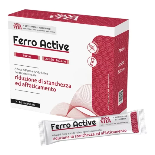 Sanavita Ferro Active folyékony étrend-kiegészítő 14 tasak