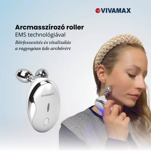 Vivamax Arcmasszírozó roller EMS technológiával