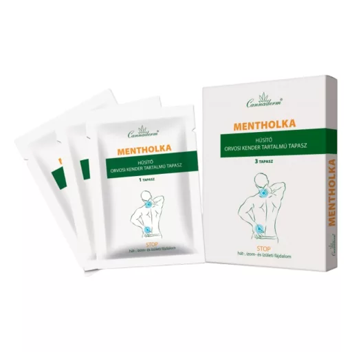 Cannaderm Mentholka hűsítő tapasz 3 db