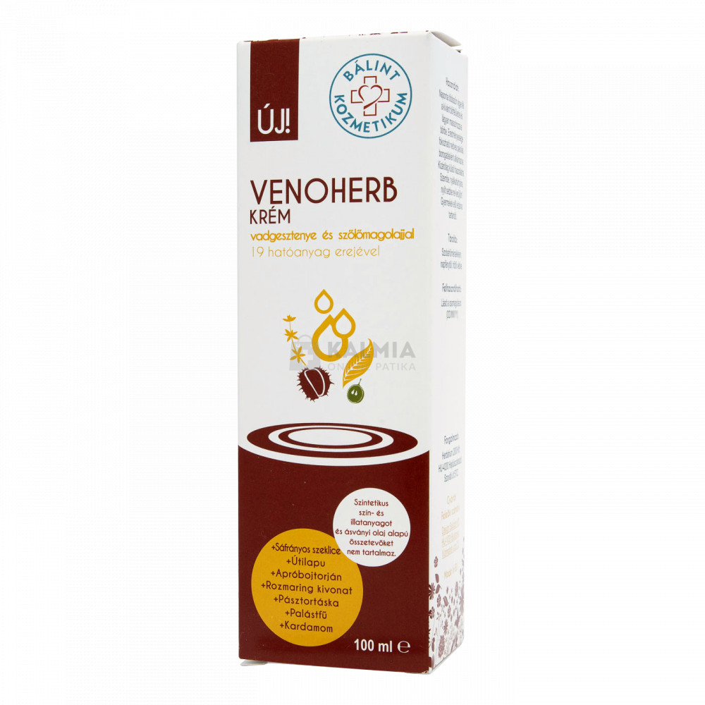 Bálint kozmetikum venoherb krém 100 ml akciós termékkép 1