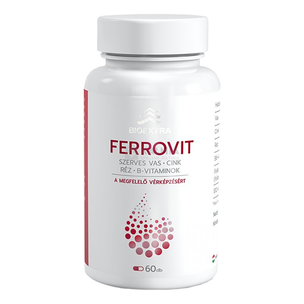 Bioextra Ferrovit kapszula 60 db akciós termékkép 1