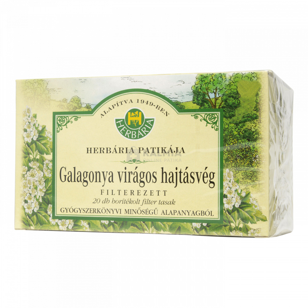 Herbária Galagonya virágos hajtásvég tea 20 db 1 g akciós termékkép 1
