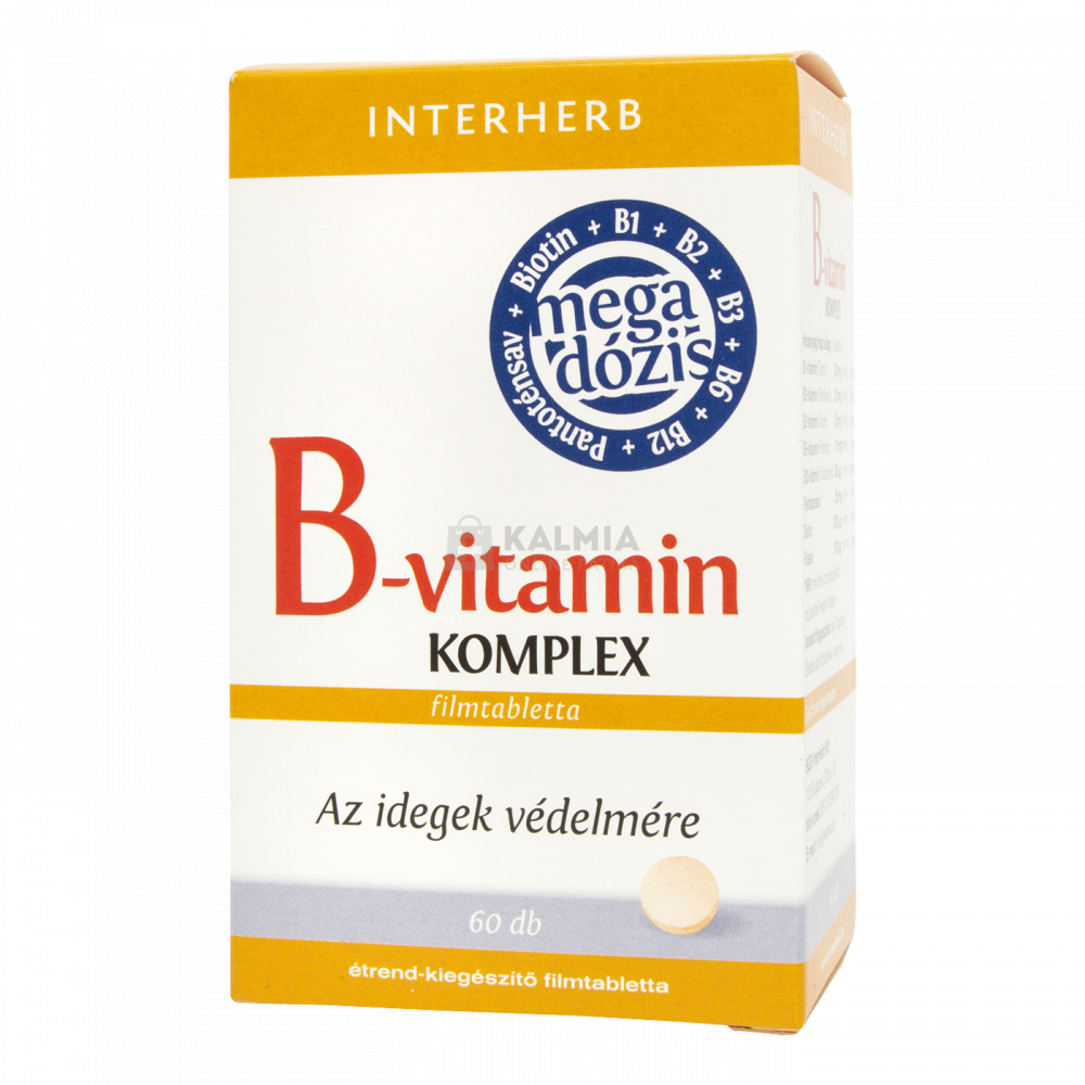 Interherb B-vitamin Komplex tabletta 60 db akciós termékkép 1