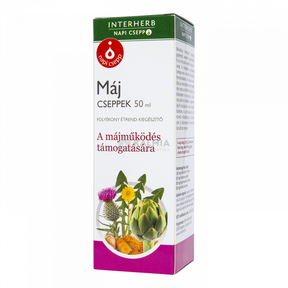 Interherb Napi Csepp Máj cseppek 50 ml akciós termékkép 1