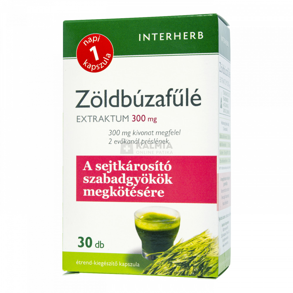 Interherb "Napi 1" Zöldbúzafűlé extraktum kapszula 30 db akciós termékkép 1