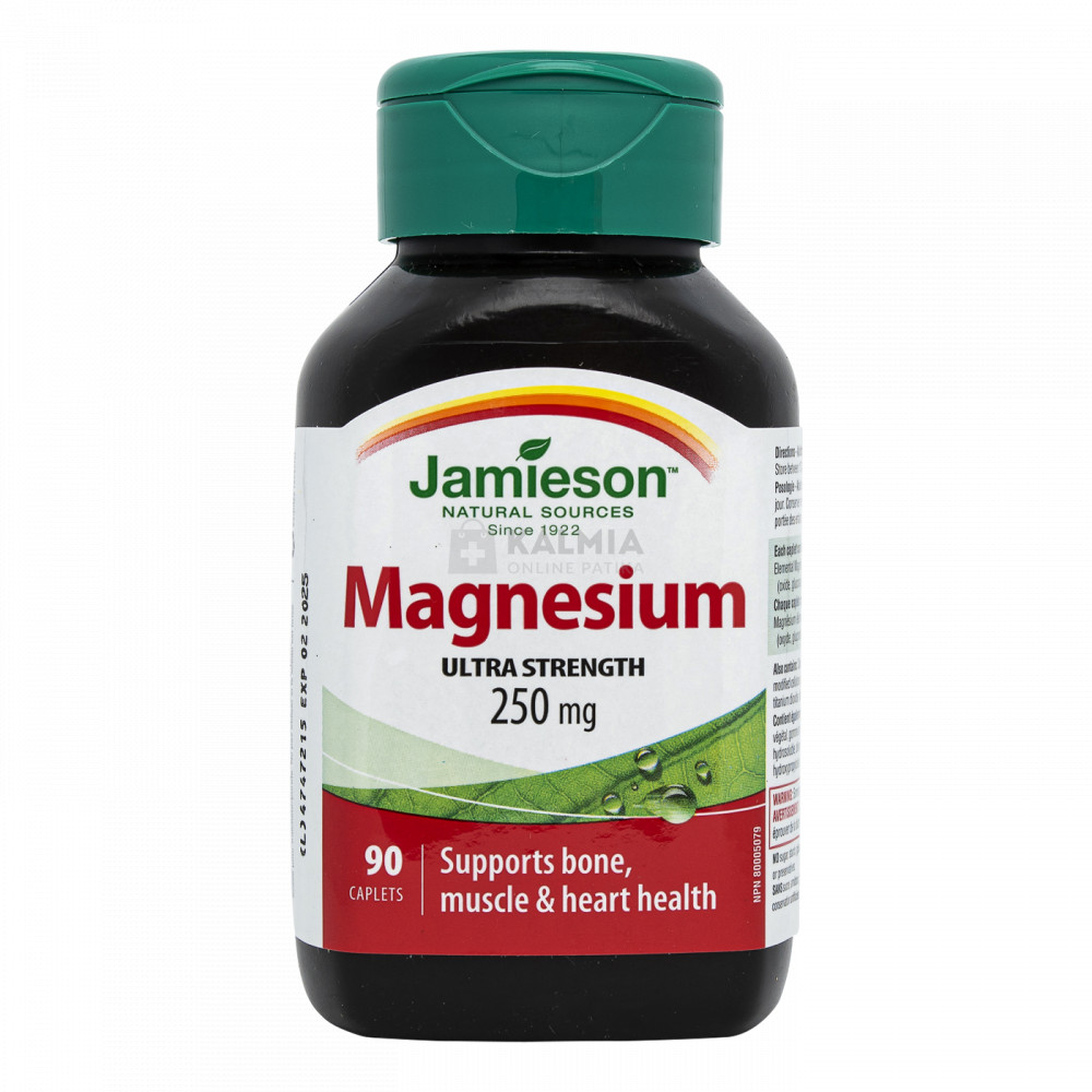 Jamieson magnézium tabletta 250 mg 90 db akciós termékkép 1