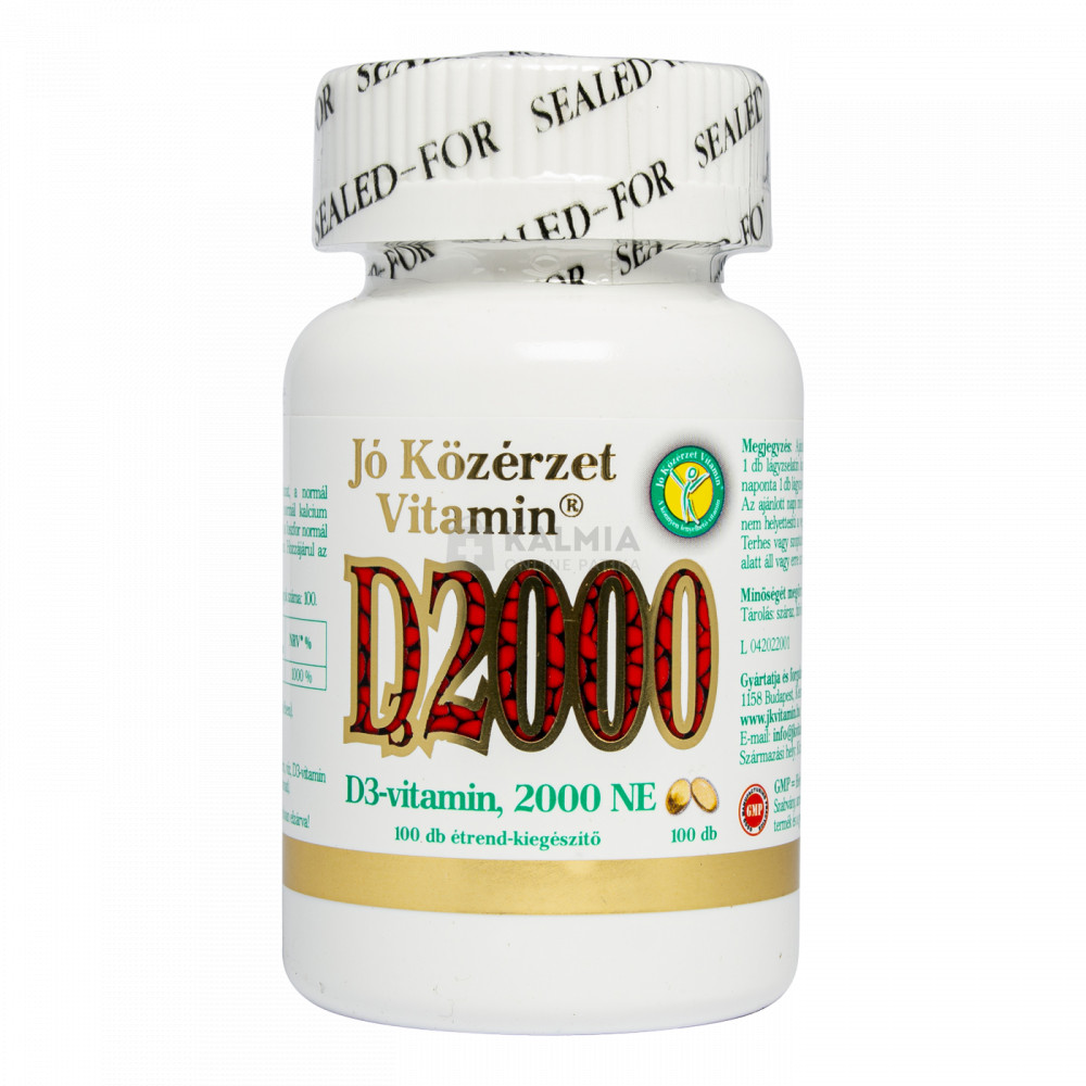 Jó közérzet D3 vitamin 2000 NE kapszula 100 db akciós termékkép 1