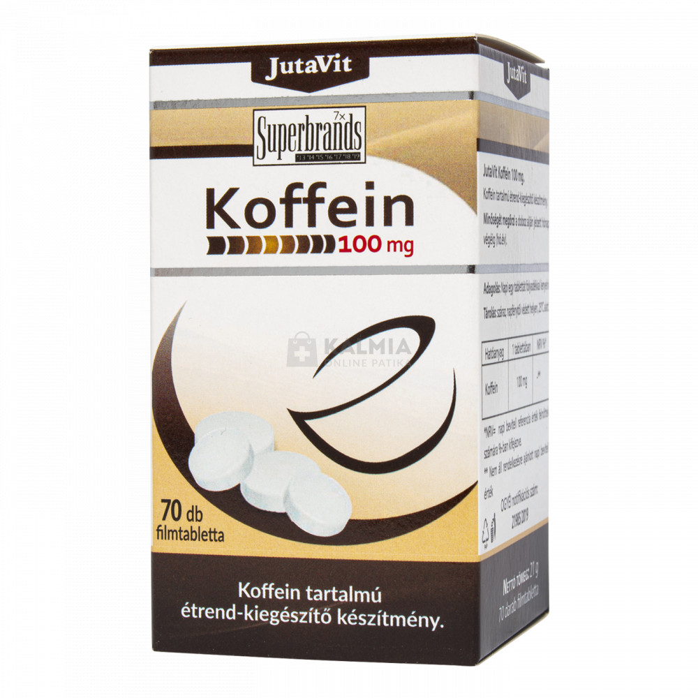JutaVit Koffein 100 mg filmtabletta 70 db akciós termékkép 1