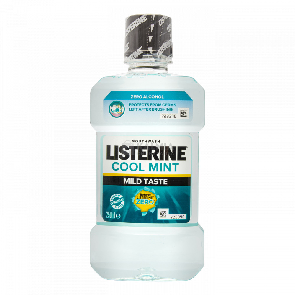 Listerine Cool Mint Mild Taste szájvíz 250 ml akciós termékkép 1