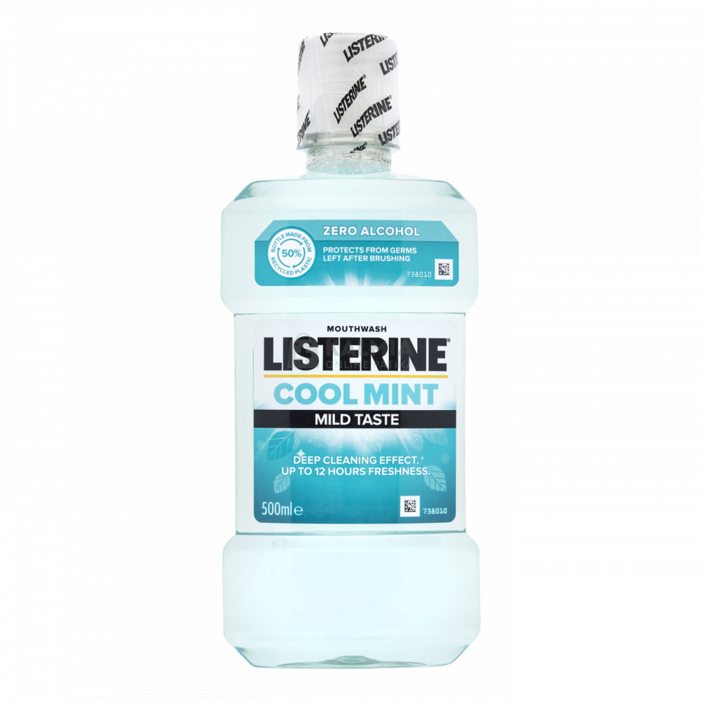 Listerine Cool Mint Mild Taste szájvíz 500 ml akciós termékkép 1