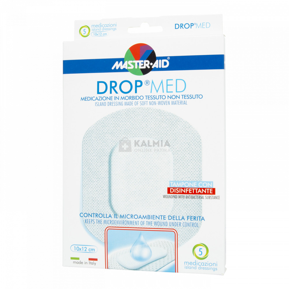 Master Aid Dropmed extra vastag gézpárna 10 cm x 12 cm 5 db akciós termékkép 1