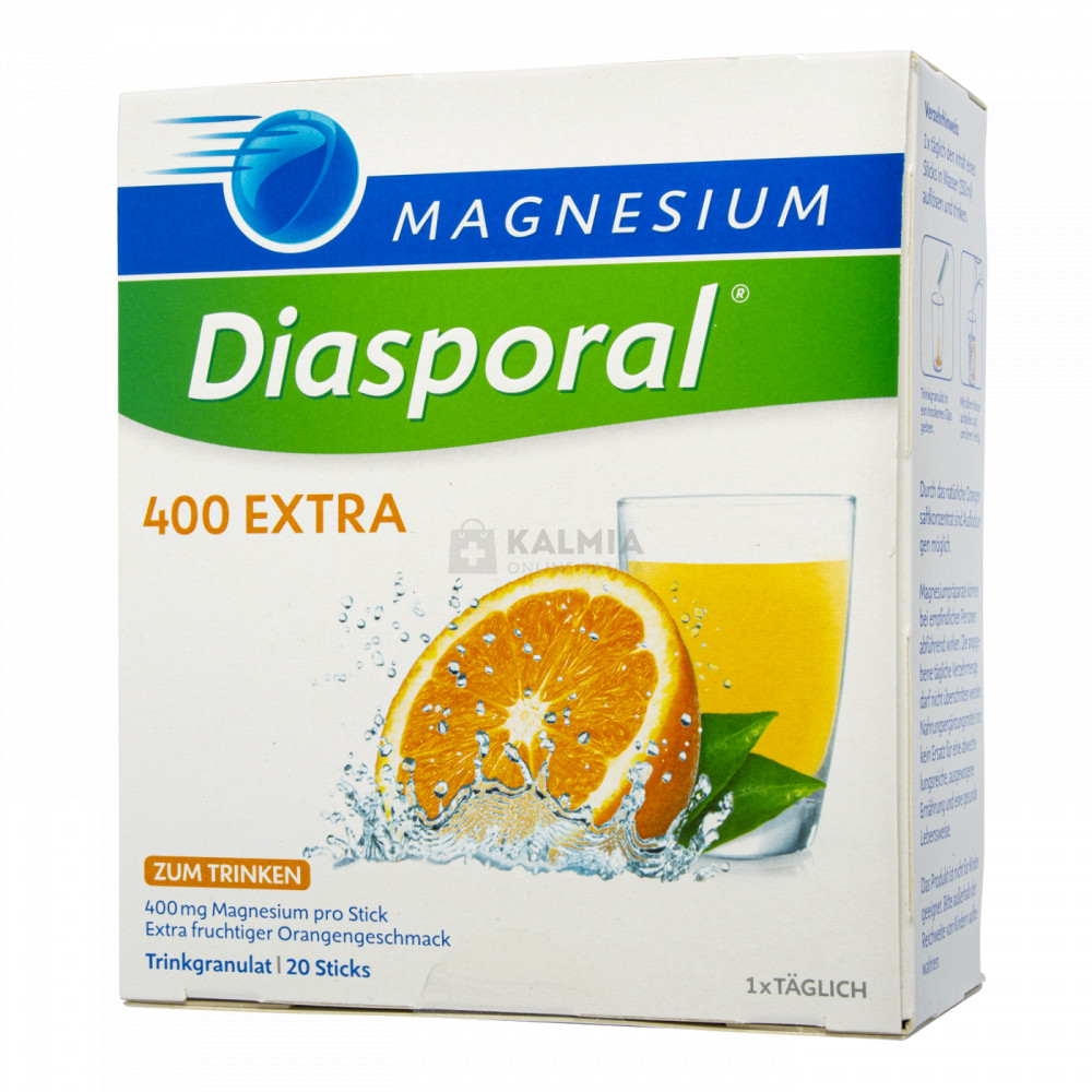 Magnesium Diasporal 400 Extra granulátum 20 db akciós termékkép 1