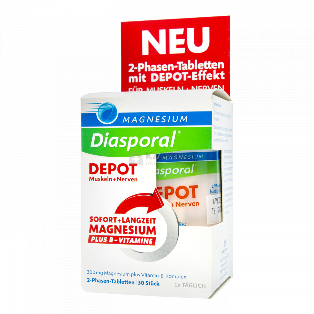 Magnesium Diasporal Depot izom+idegrendszer tabletta 30 db akciós termékkép 1