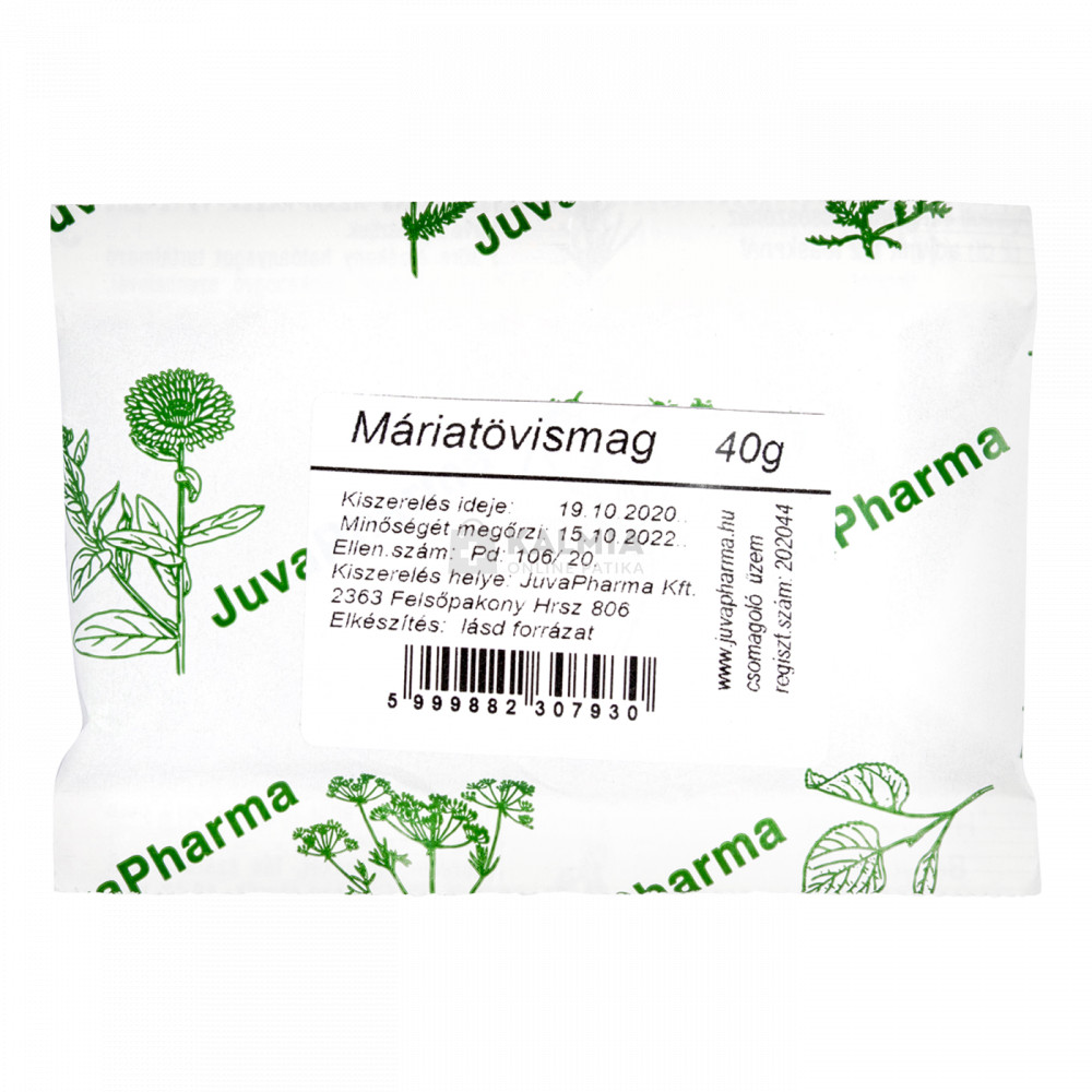Juvapharma Máriatövismag tea 40 g akciós termékkép 1