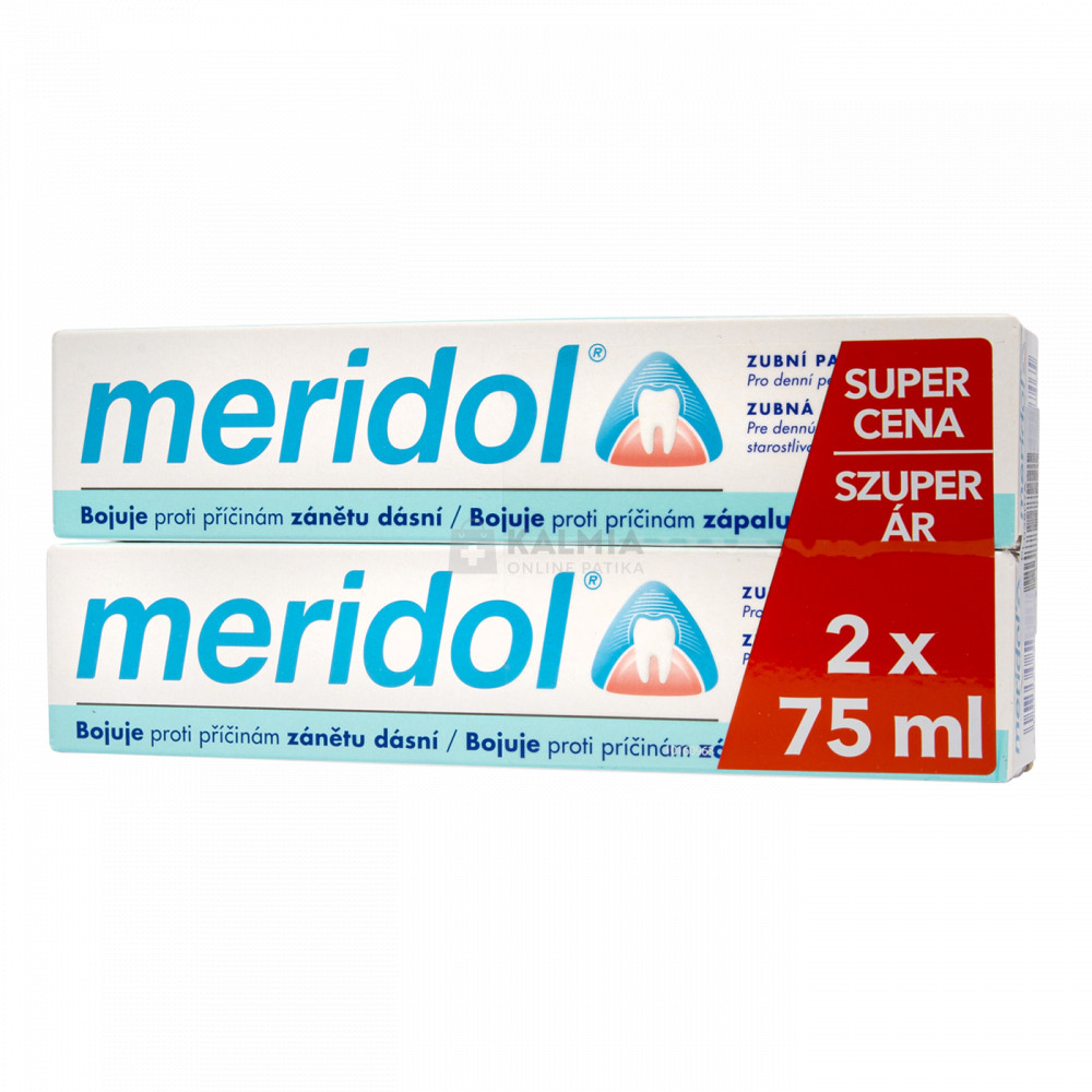 Meridol fogkrém duopack 2 x 75 ml akciós termékkép 1