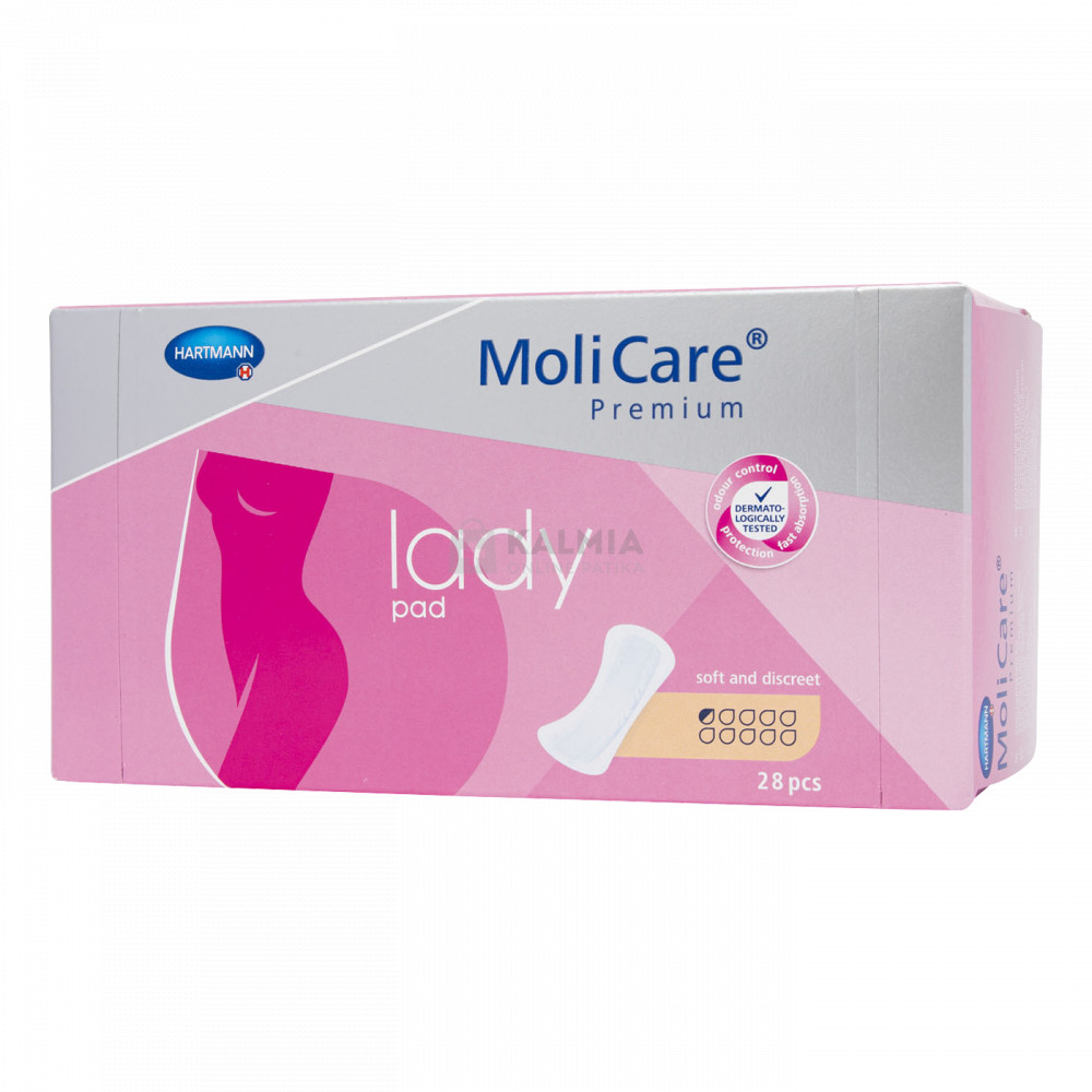 MoliCare Premium Lady Pad 0,5 cseppes női betét 70 ml 28 db akciós termékkép 1