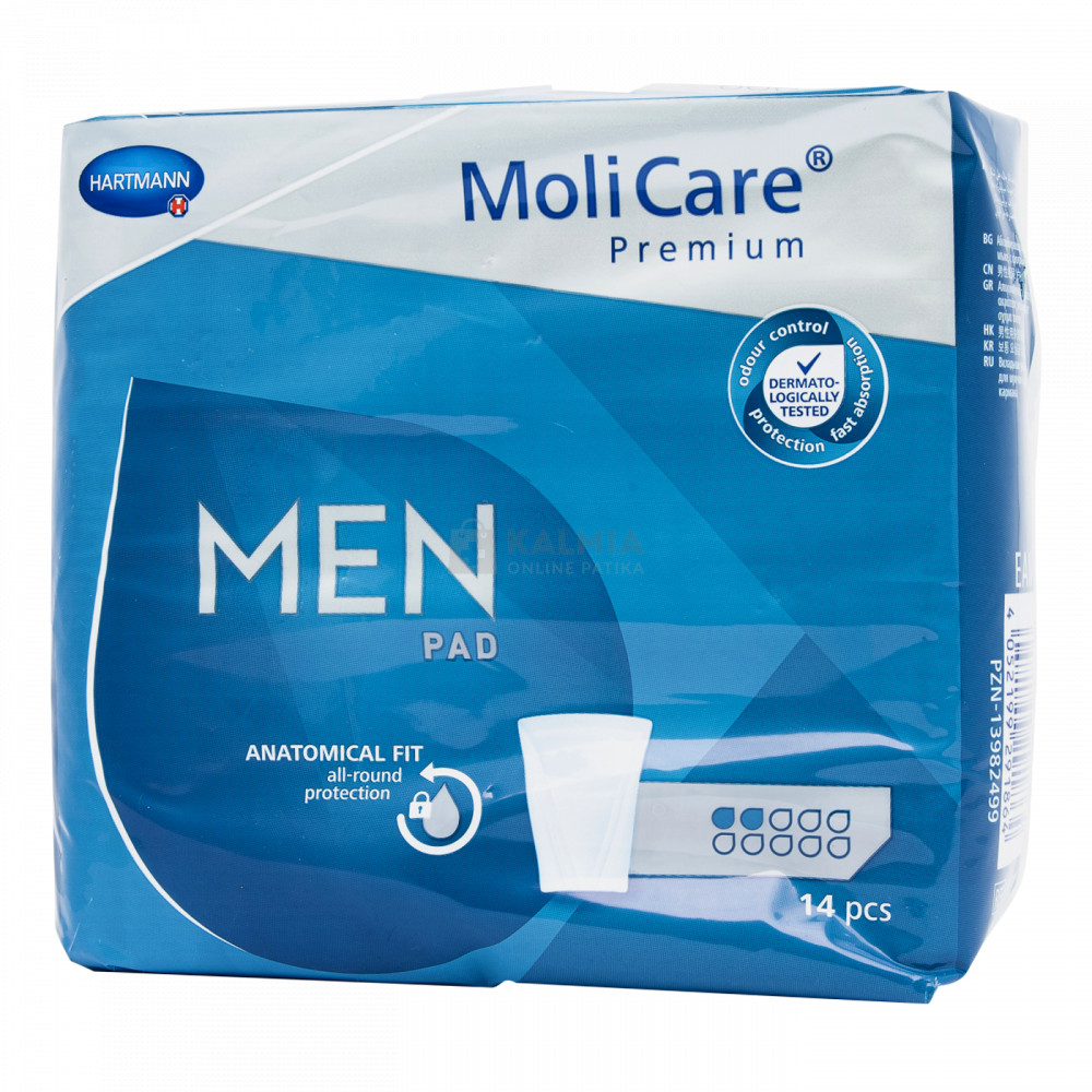 MoliCare Premium Men Pad 2 cseppes férfi betét 330 ml 14 db akciós termékkép 1