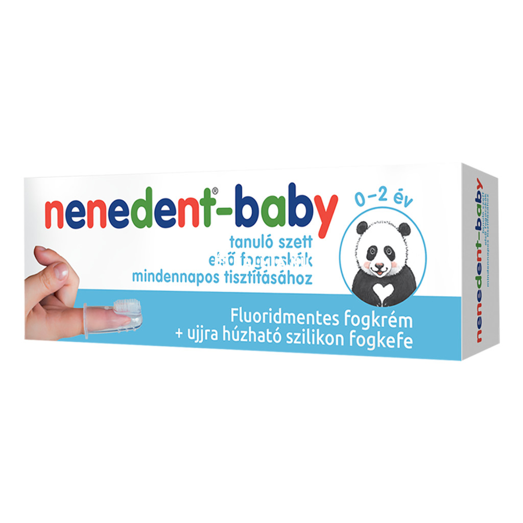 Nenedent-Baby Tanuló-fogkrém +fogkefe készlet 20 ml akciós termékkép 1