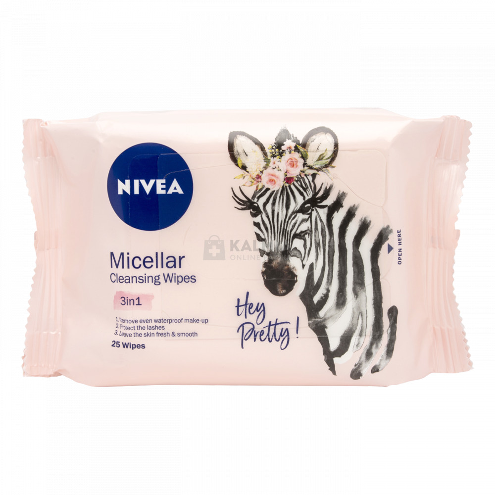 Nivea Micellás 3 in 1 arctisztító kendő 25 db akciós termékkép 1
