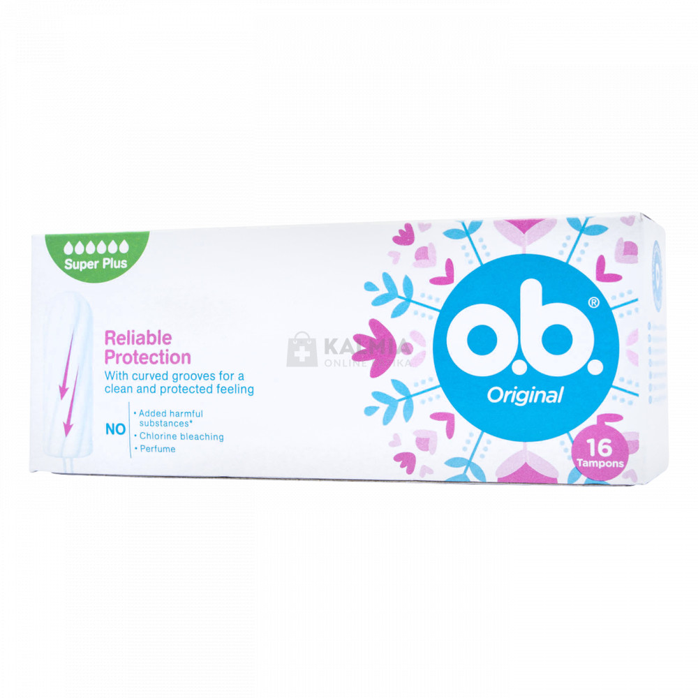 o.b. Original Super Plus tampon 16 db akciós termékkép 1