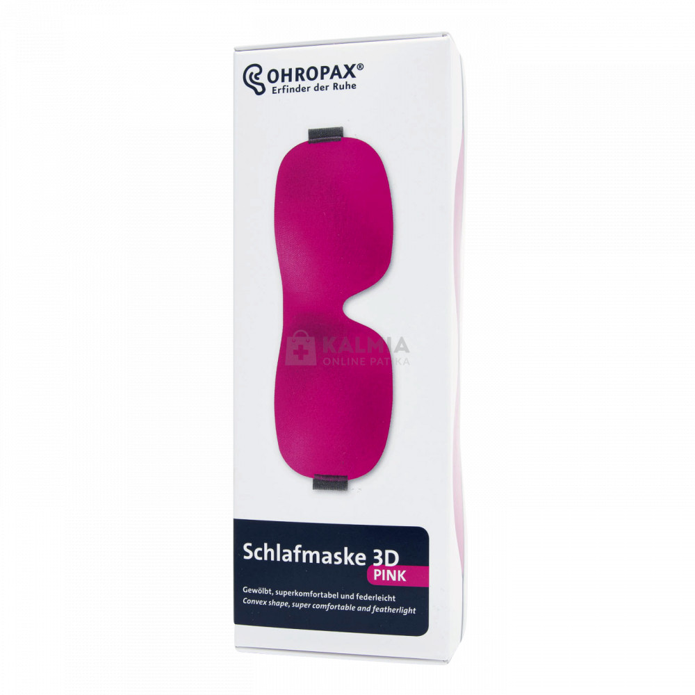 Ohropax 3D Comfort alvómaszk pink akciós termékkép 1