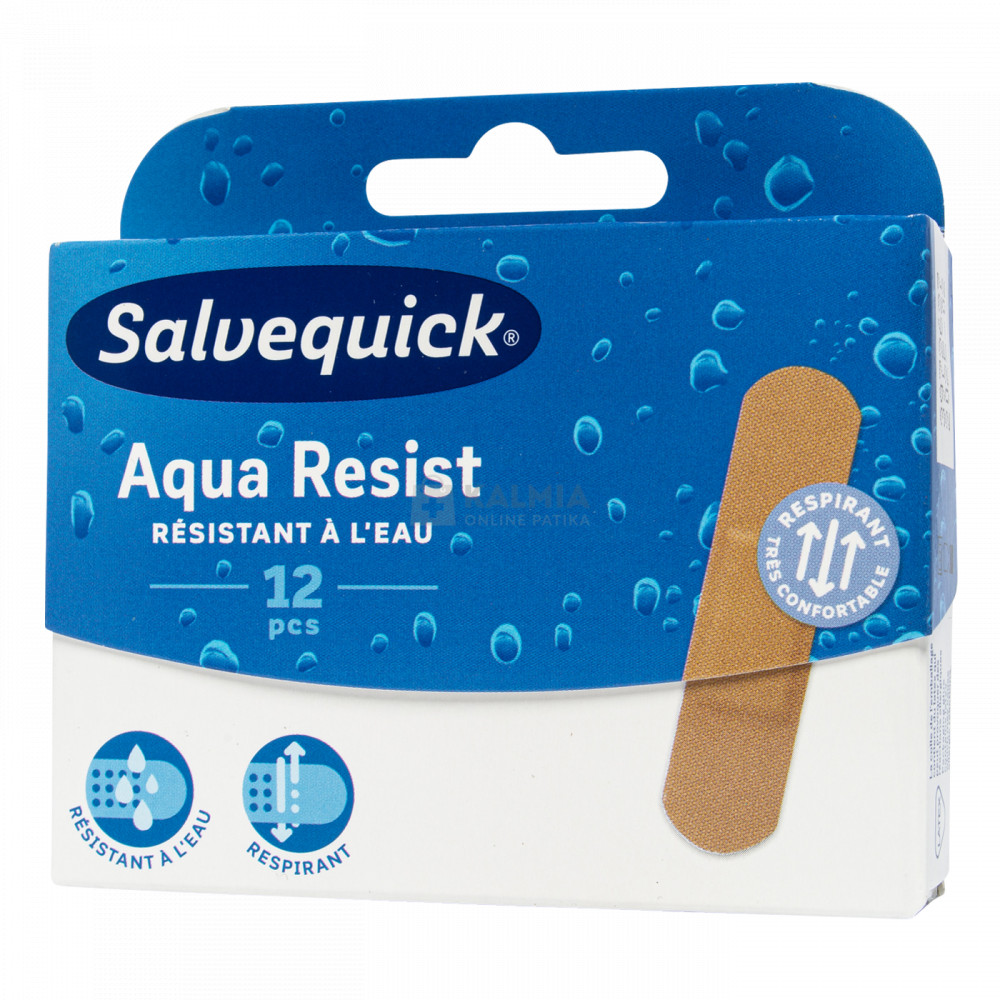 Salvequick Aqua Resist vízálló sebtapasz 12 db akciós termékkép 1