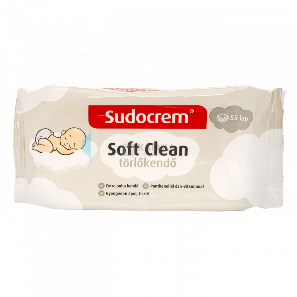 Sudocrem Soft Clean törlőkendő 55 db akciós termékkép 1