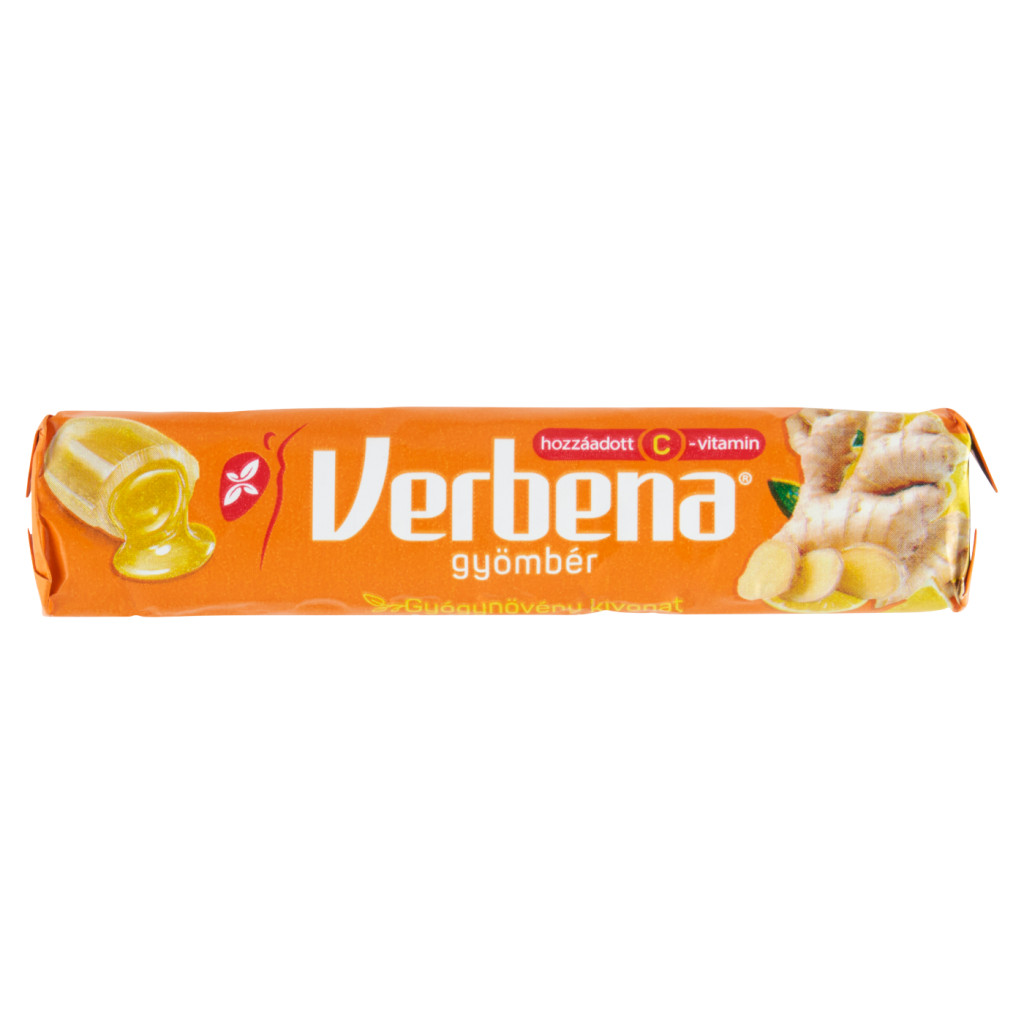 Verbena Rolls gyömbéres keménycukorka 32 g akciós termékkép 1
