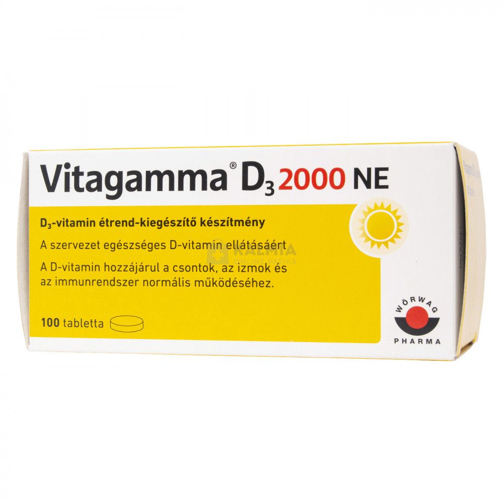 Vitagamma D3 2000NE D3-vitamin tabletta 100 db akciós termékkép 1