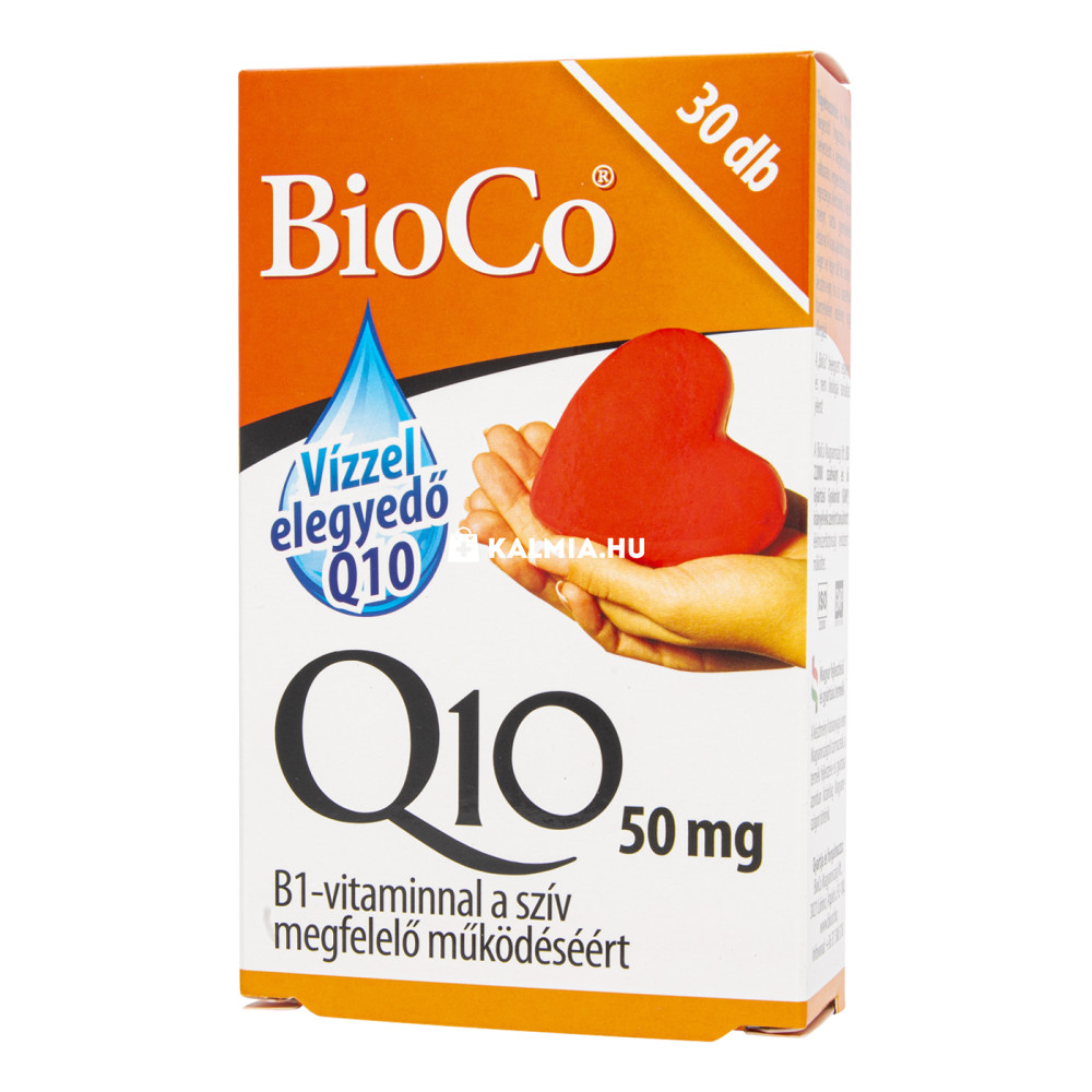 BioCo vízzel elegyedő Q10 50 mg + B1-vitamin kapszula 30 db akciós termékkép 1