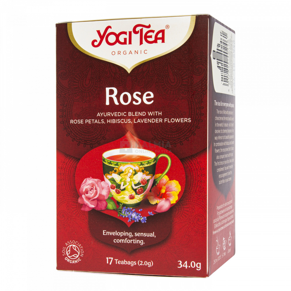 Yogi Tea Bio Rózsa tea 17 db akciós termékkép 1