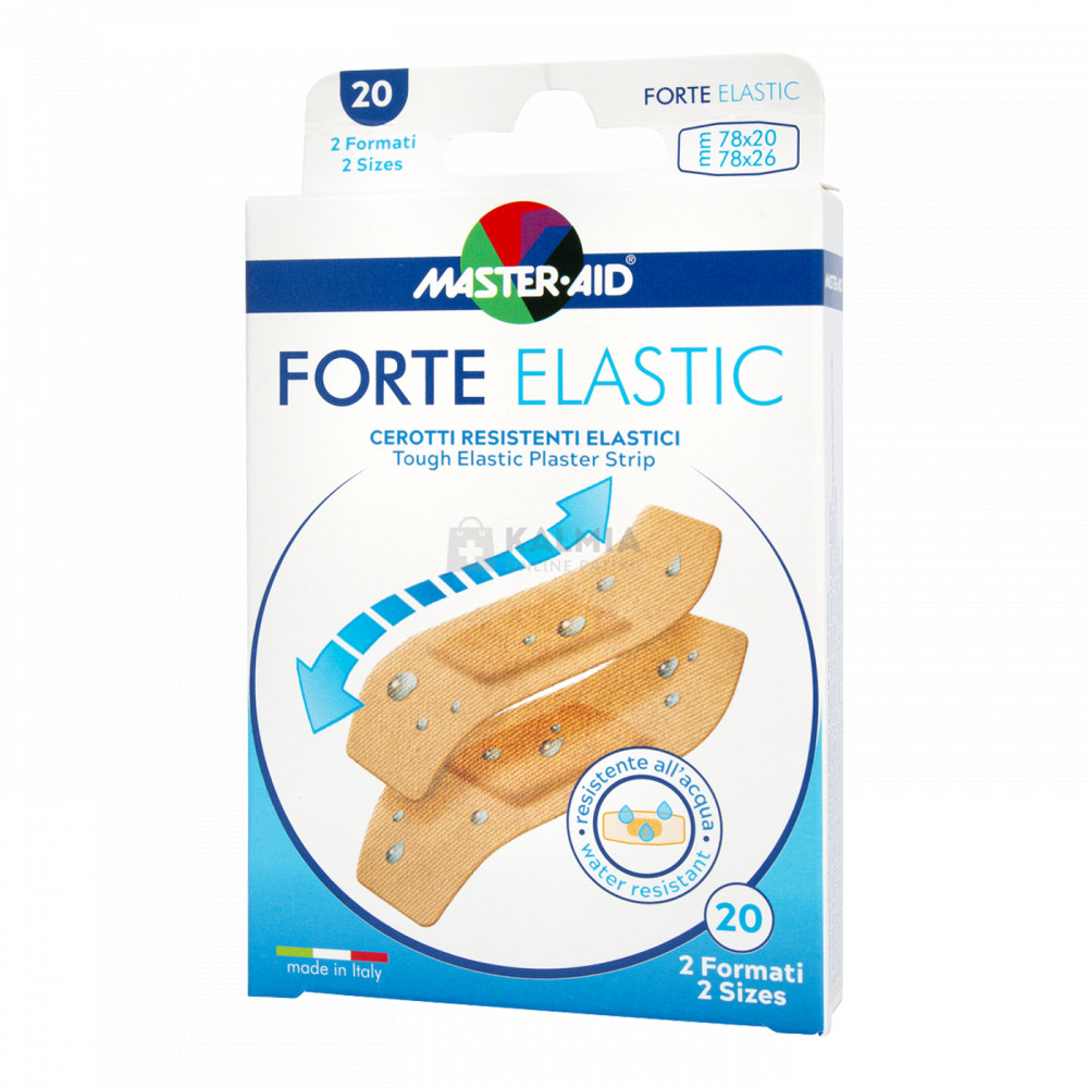 Master Aid Forte elastic különböző méretű vízálló sebtapasz 20 db akciós termékkép 1