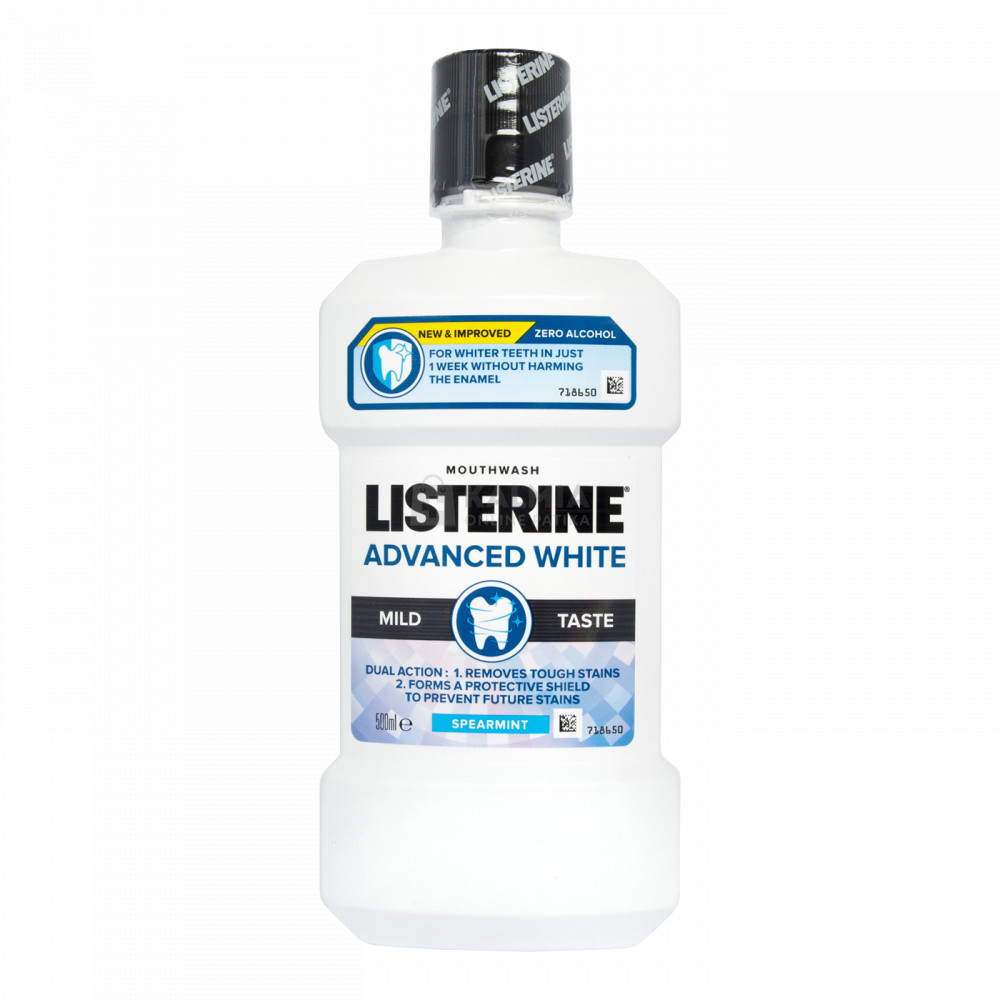 Listerine Advanced White Mild szájvíz 500 ml akciós termékkép 1