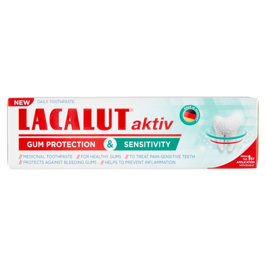 Lacalut aktiv gum protection és sensitivity fogkrém 75 ml akciós termékkép 1