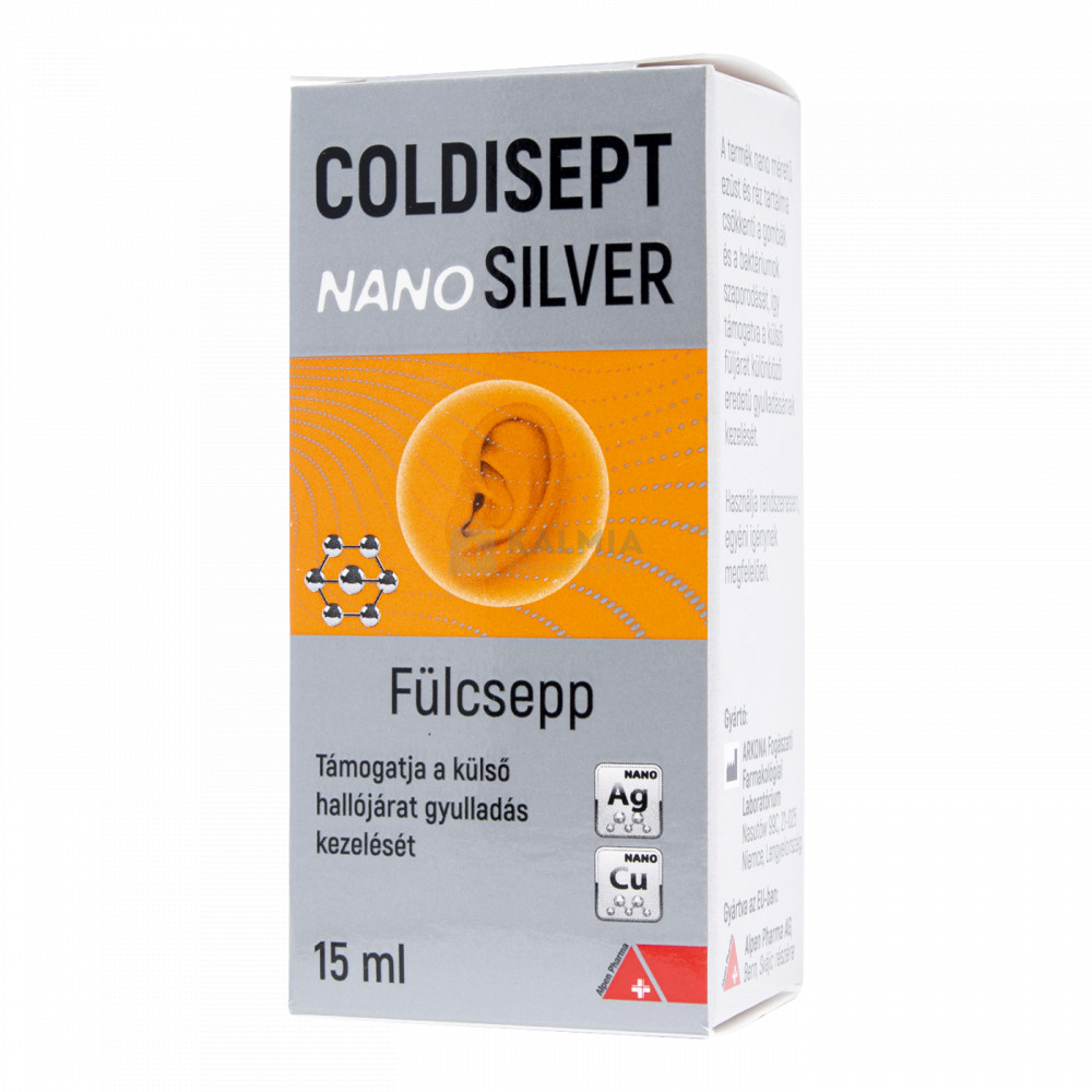 Coldisept Nanosilver fülcsepp 15 ml akciós termékkép 1