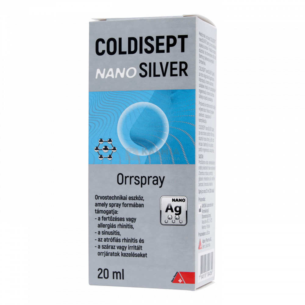 Coldisept Nanosilver orrspray 20 ml akciós termékkép 1