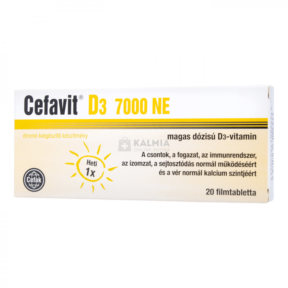 Cefavit D3 7000 NE filmtabletta 20 db akciós termékkép 1