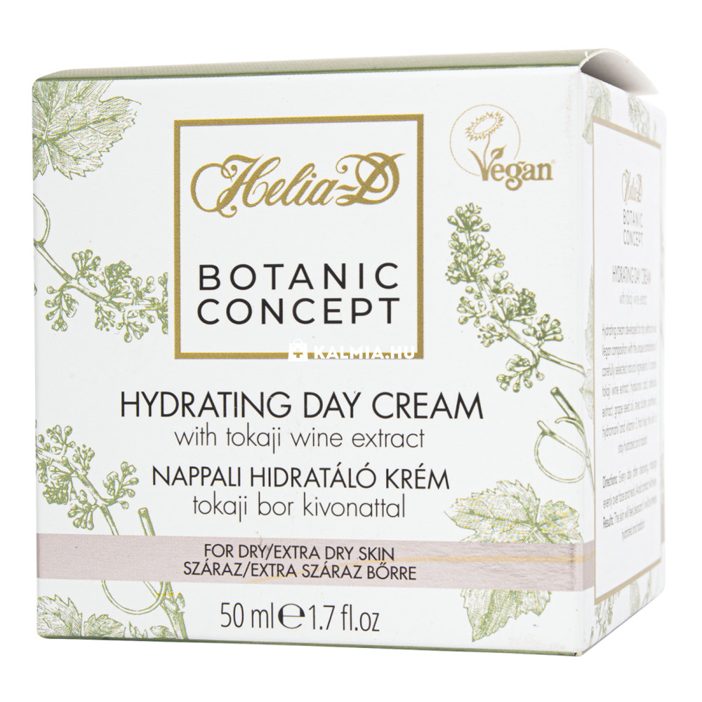 Helia-D Botanic Concept nappali hidratáló krém Tokaji bor kivonattal száraz/extra száraz bőrre 50 ml akciós termékkép 1