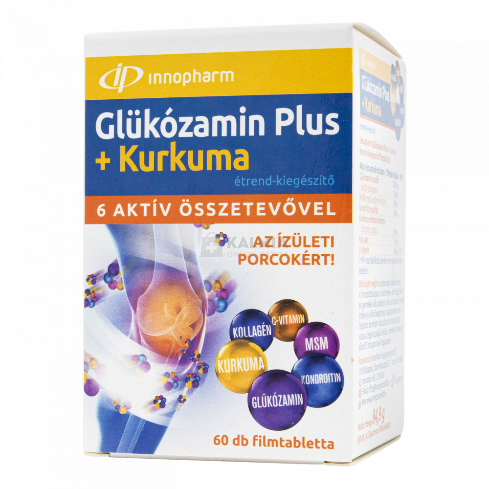 Innopharm Glükózamin Plus + kurkuma filmtabletta 60 db akciós termékkép 1