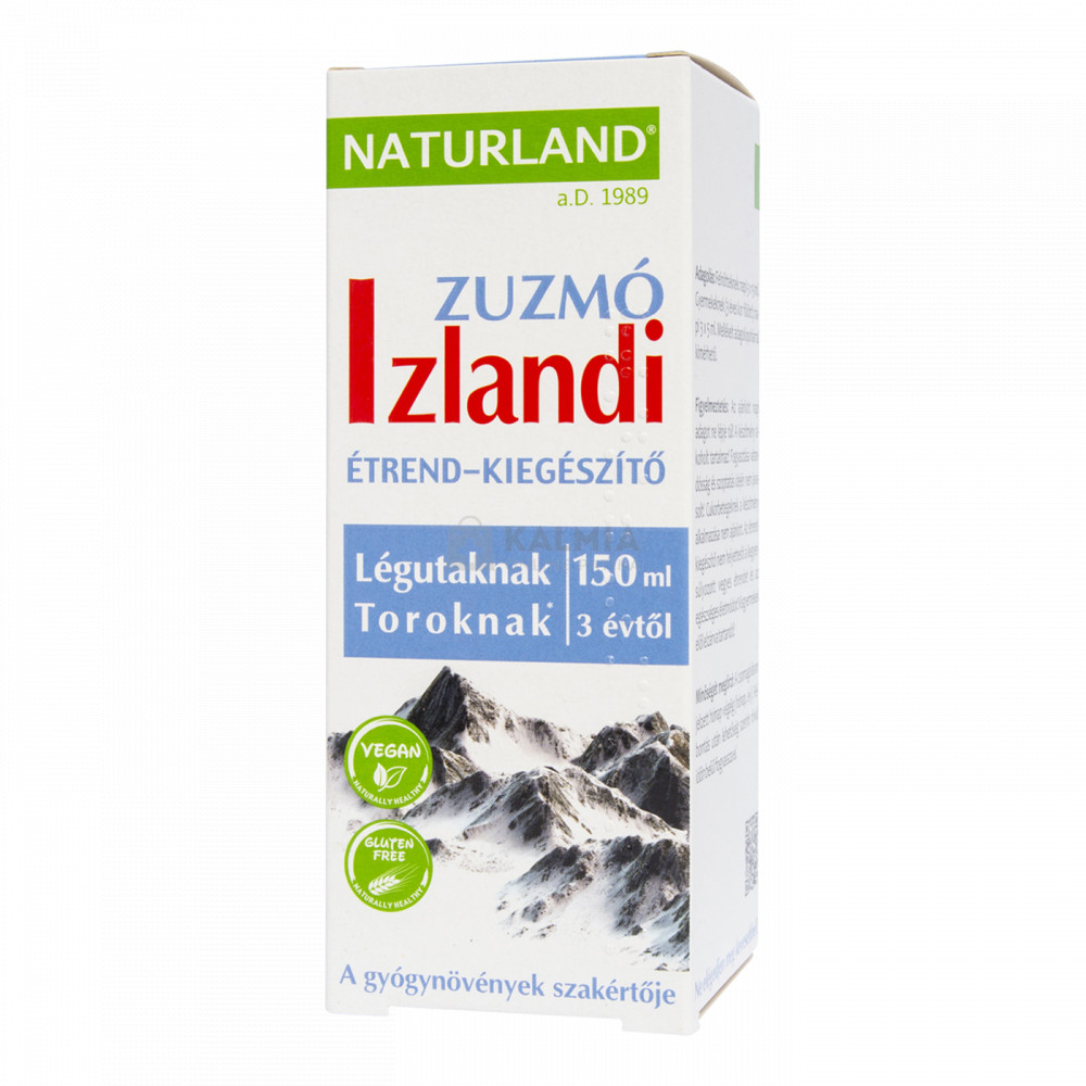 Naturland Izlandi zuzmó folyékony étrend-kiegészítő 150 ml akciós termékkép 1