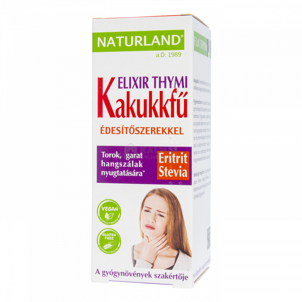 Naturland Kakukkfű folyékony étrend-kiegészítő édesítőszerekkel 150 ml akciós termékkép 1