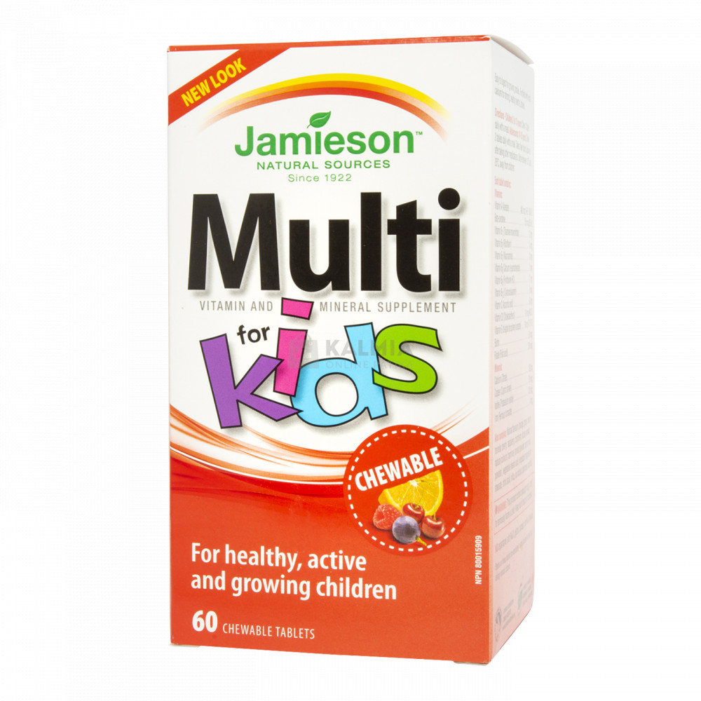 Jamieson Multi Kids Multivitamin rágótabletta gyerekeknek 60 db akciós termékkép 1