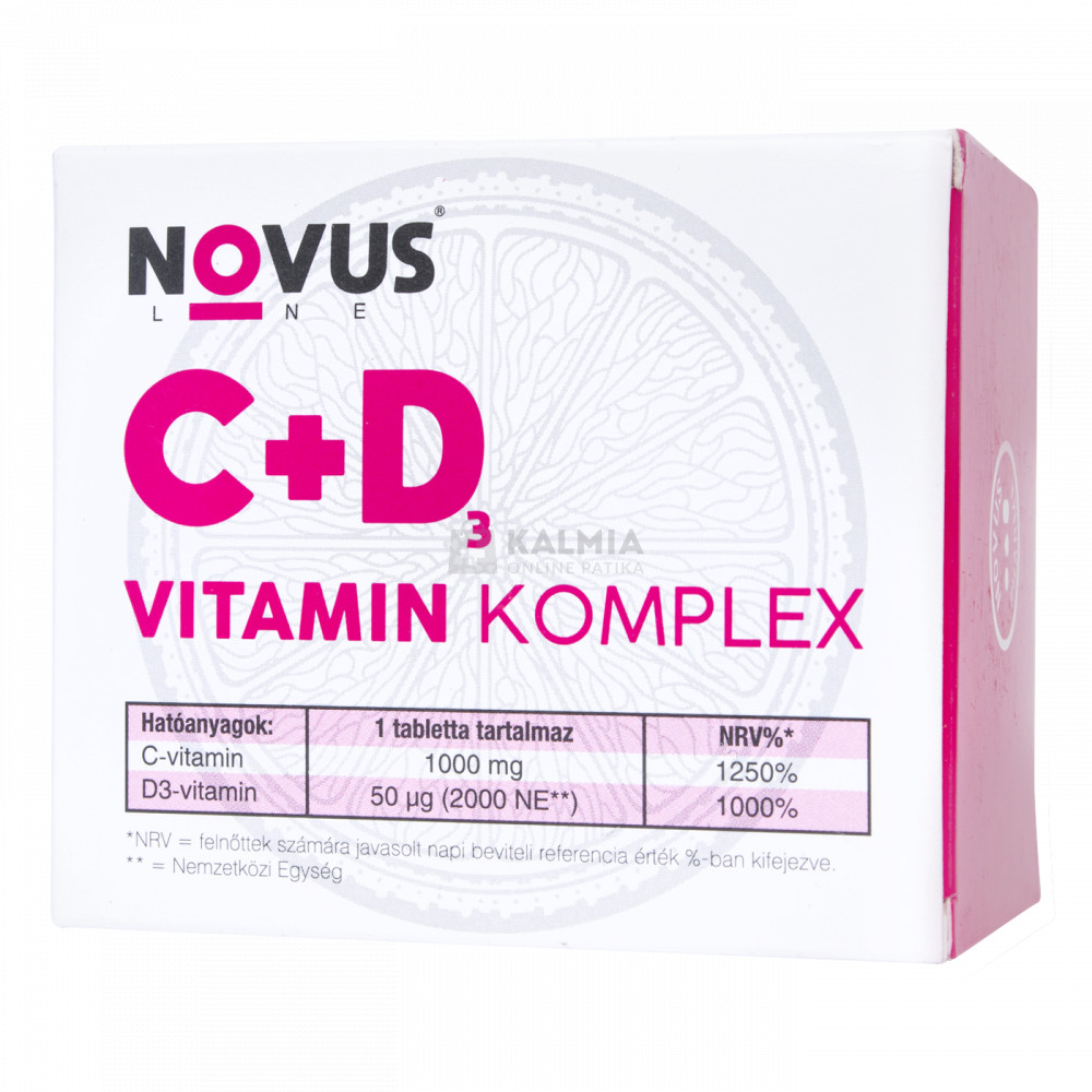 Novus Line Komplex C és D3-vitamin tabletta 100 db akciós termékkép 1