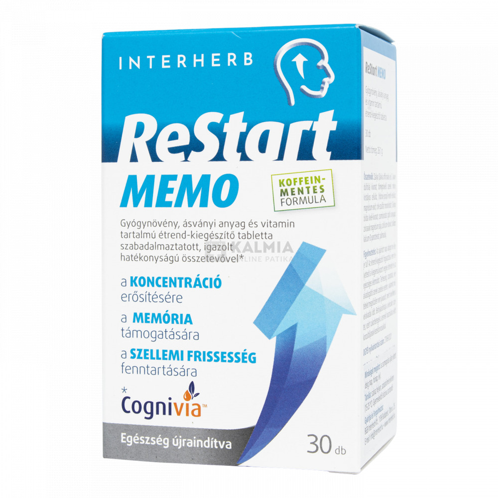 Interherb ReStart Memo tabletta 30 db akciós termékkép 1