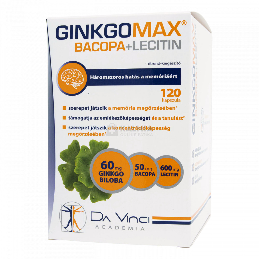 Ginkgomax Bacopa Lecitin lágy kapszula 120 db akciós termékkép 1