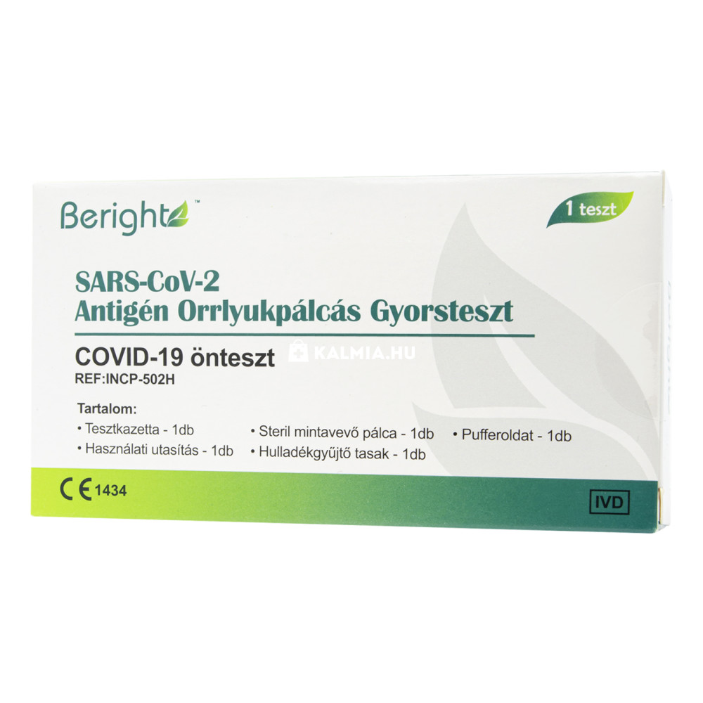 Beright Covid-19 antigén gyorsteszt orrlyukpálcás 1 db akciós termékkép 1