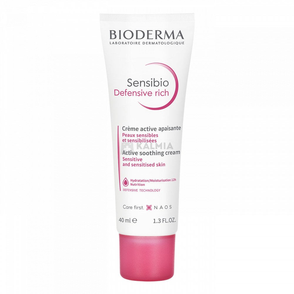 Bioderma Sensibio Defensive Rich nyugtató hatású krém 40 ml akciós termékkép 1